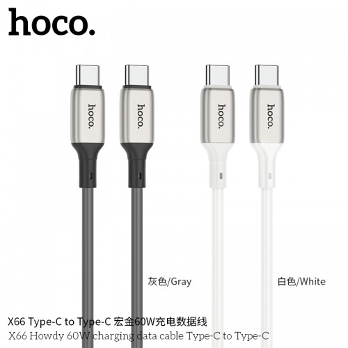 X66 Howdy 60W Charging Data Cable Type-C To Type-C